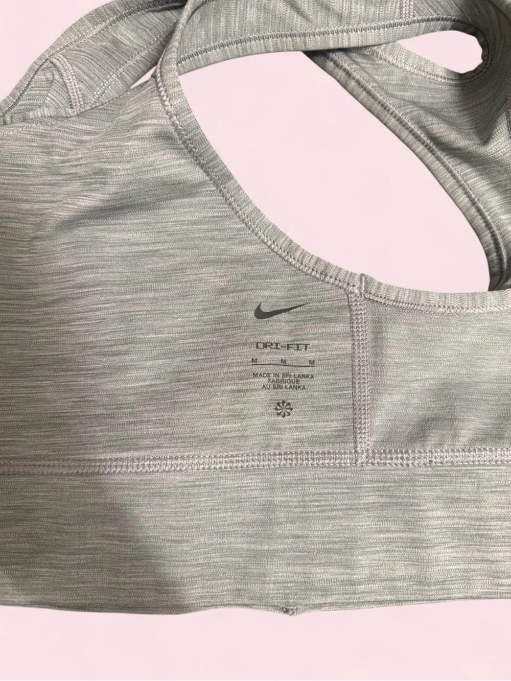 Nike Light Gray Racerback Sports Bra